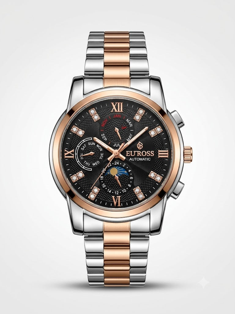 EUROSS Automatic Moonphase: The Ultimate Dual-Time Collection