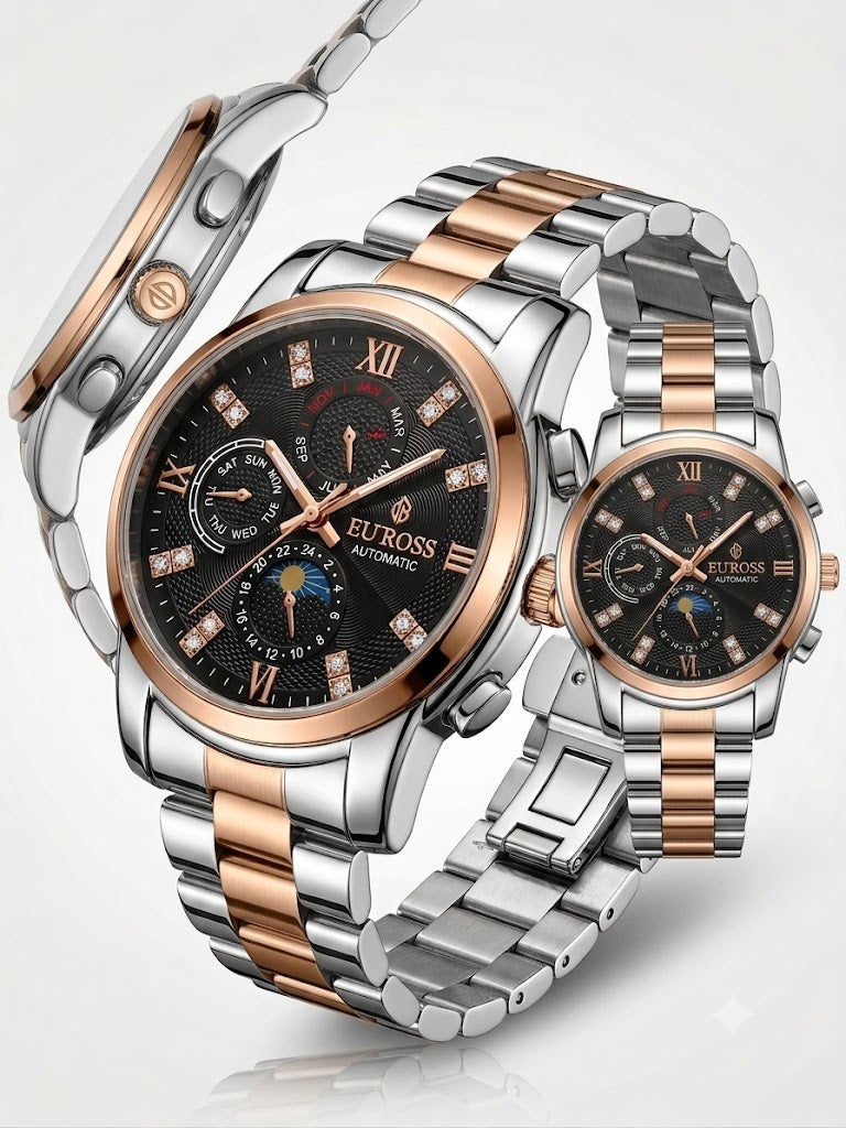 EUROSS Automatic Moonphase: The Ultimate Dual-Time Collection